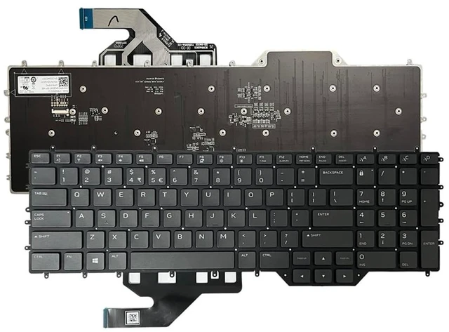 Main image of Zahara US RGB Black Keyboard Backlight Backlit for Dell M17 R2 M17 R3