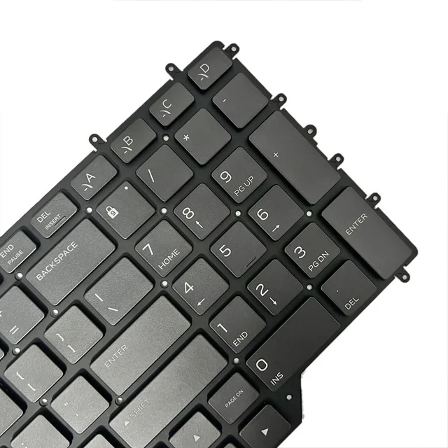 Alt view image 4 of 5 - Zahara US RGB Black Keyboard Backlight Backlit for Dell M17 R2 M17 R3