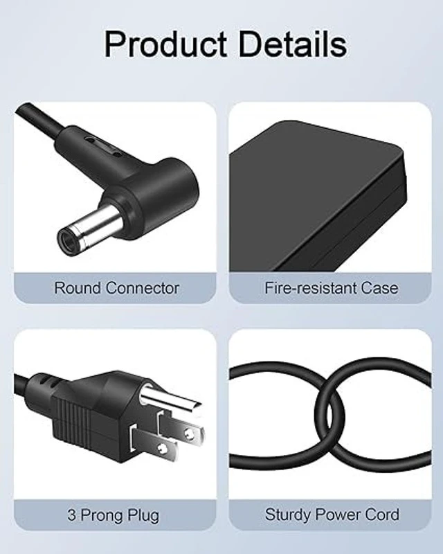 Alt view image 5 of 5 - 280W ADP-280EB B AC Charger for Asus ROG Strix G15 G16 G17 G18 Scar 15 17 G532 G533 G733C G732L Scar/Hero II G531 GL704 G731G Zephyrus G14 G15 G16 M15 M16 S15 S17 Duo 15 16 Flow X16 TUF A16