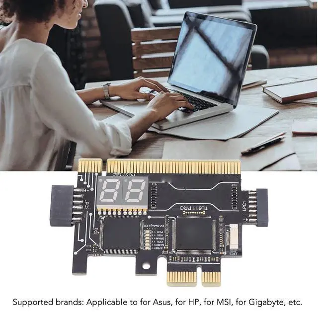 Alt view image 2 of 5 - Pyhodi TL611 Pro Multipurpose Mainboard Debug Card, Laptop EC DEBUG Adapter Card Compatible with Asus, HP, MSI, Gigabyte, Support PCI E,Mini PCI E,LPC, Easy to Use, Reliable Performance