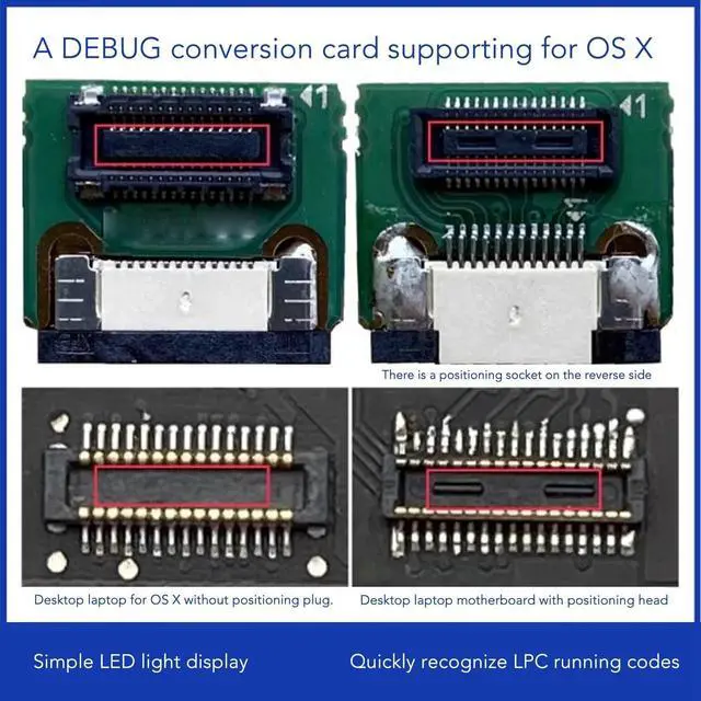 Alt view image 4 of 5 - Pyhodi TL611 Pro Multipurpose Mainboard Debug Card, Laptop EC DEBUG Adapter Card Compatible with Asus, HP, MSI, Gigabyte, Support PCI E,Mini PCI E,LPC, Easy to Use, Reliable Performance