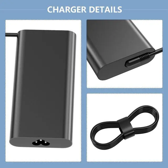 Alt view image 5 of 5 - GaN 180W 9.23A 19.5V Charger Adapter Compatible with Dell Precision 7680 7670 7770 7780 LA180PM210 HA180PM210 DA180PM210 AC Power Supply Adapter
