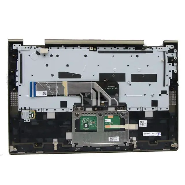 Alt view image 2 of 5 - LTPRPTS Replacement Laptop Upper Case Palmrest Non-Backlit Keyboard Touchpad Assembly Part for Lenovo Yoga 7-14ITL5 5CB1A08879 AM1RW000110 Blackish Green