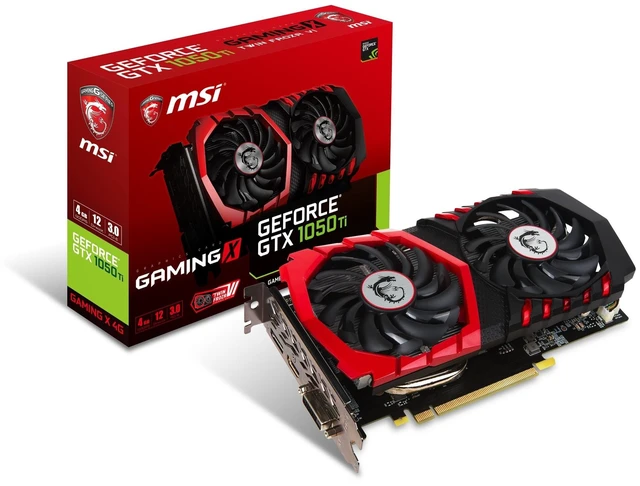 Main image of msi Computer Video Graphic Cards GeForce GTX 1050 TI Gaming X 4G, 4GB