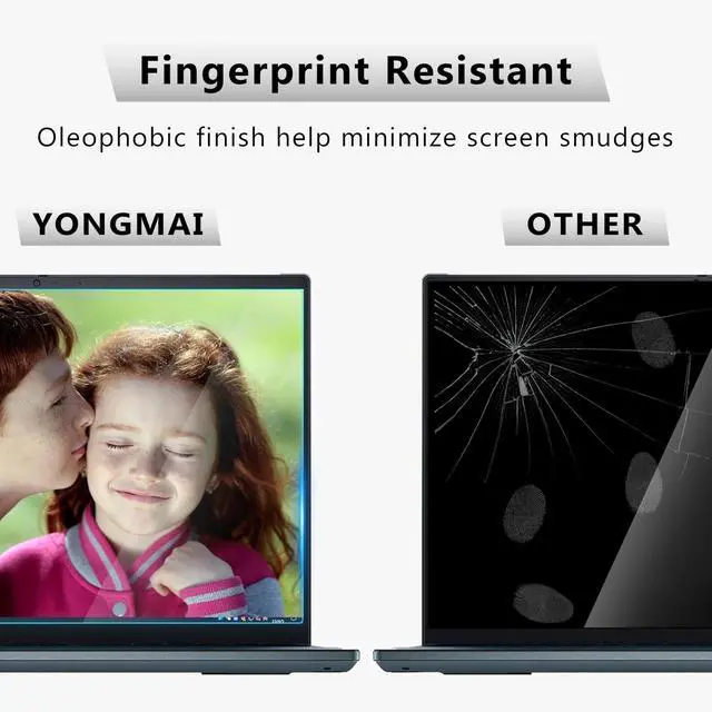 Alt view image 5 of 5 - 2Pack 16" Universal Laptop Screen Protector Tempered Glass Compatible with HP/Dell/Acer/ASUS/Samsung/Lenovo/MSI/Toshiba/LG/Razer Blade 16:10 Aspect Ratio Screen, Bubble Fre