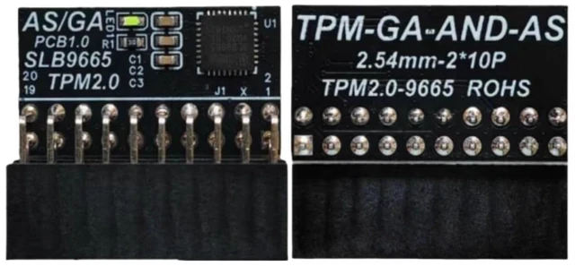 Alt view image 3 of 5 - Yeiwenl TPM 2.0 Encryption Security Module with 20-1 pin Compatible with Windows 11 for GIGABYTE Motherboard/ASUS Motherboard