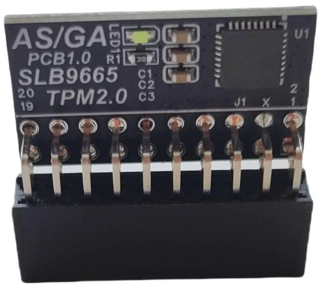 Alt view image 5 of 5 - Yeiwenl TPM 2.0 Encryption Security Module with 20-1 pin Compatible with Windows 11 for GIGABYTE Motherboard/ASUS Motherboard