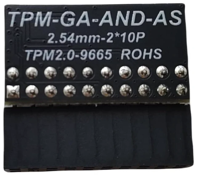 Alt view image 4 of 5 - Yeiwenl TPM 2.0 Encryption Security Module with 20-1 pin Compatible with Windows 11 for GIGABYTE Motherboard/ASUS Motherboard