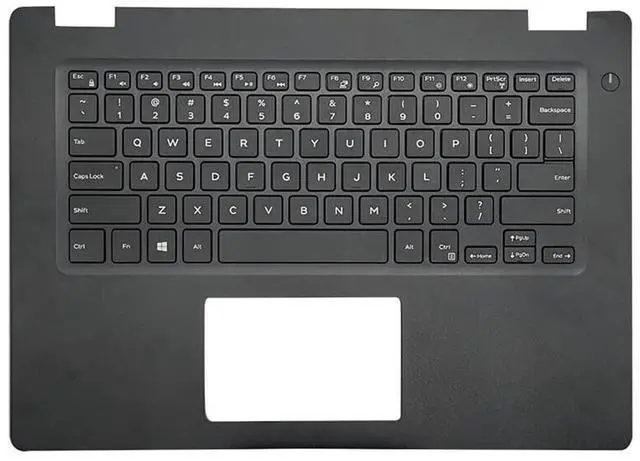 Main image of wzqrps Replacement Laptop Upper Case Palmrest Non-Backlit Keyboard Assembly Part for Dell Latitude 3490 E3490 0P8YTM P8YTM Black