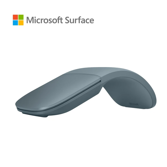 Alt view image 4 of 5 - Microsoft Surface Arc Bluetooth Mouse, Ultra-Slim and Lightweight, Snaps Flat for Portability, Full Scroll Plane, Compatible with Windows 11, Battery Included Ocean
