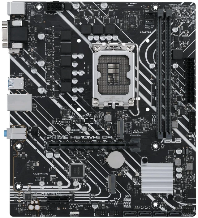 Main image of ASUS Prime H610M-E D4-CSM Intel LGA 1700 Micro ATX DDR4 Motherboard