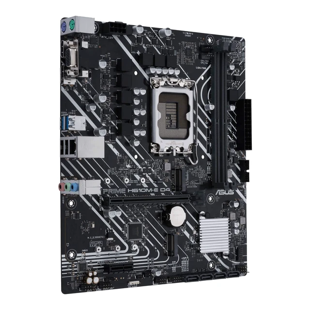 Alt view image 4 of 5 - ASUS Prime H610M-E D4-CSM Intel LGA 1700 Micro ATX DDR4 Motherboard