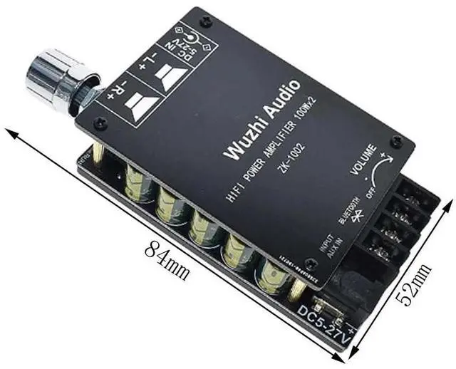 Alt view image 4 of 5 - 2pcs ZK-1002 100WX2 200W 5.0 Amplifier Board100W+100W Stereo Dual Channel Amp Board Audio for Home DIY Speakers