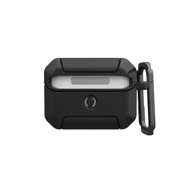 Alt view image 5 of 5 - URBAN ARMOR GEAR UAG Designed for AirPods Pro 3rd Gen Case, Rugged Military Grade Drop Proof Protective Cover with Detachable Carabiner Clip & Secure Lip Closure, Scout Black