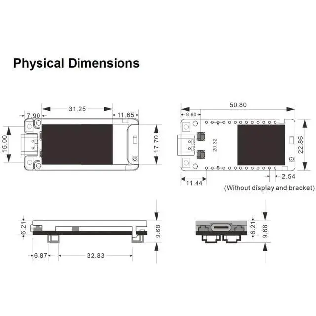 Alt view image 5 of 5 - RCmall Meshtastic LoRa Development Board with nRF52840 & SX1262 Chip, 1.14-inch TFT Display, 863-928MHz LoRaWAN, Bluetooth WiFi for IoT Positioning, Arduino Compatible