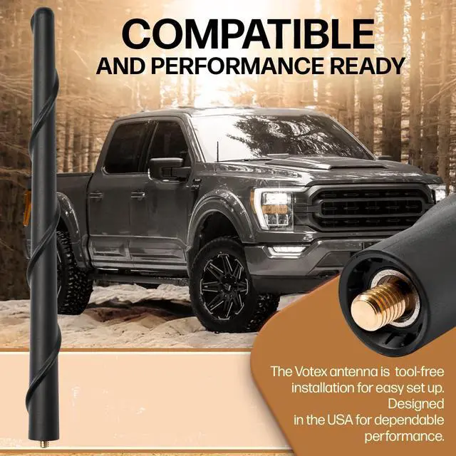 Alt view image 3 of 5 - Votex 8 Inch Antenna fits Mini Cooper Paceman (2013-2017) Short Rubber Antenna - Carwash Proof - Premium Reception - Internal Copper Coil