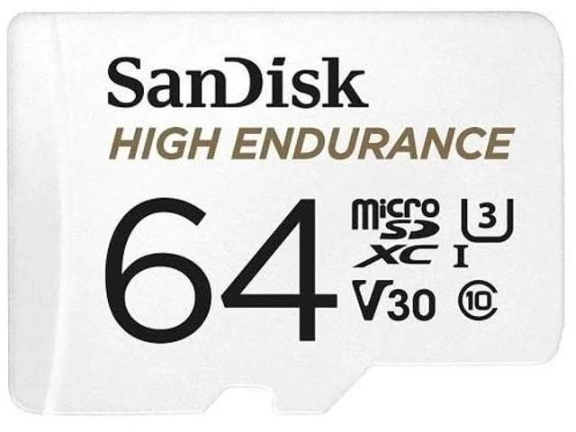 Alt view image 3 of 5 - SanDisk 64GB High Endurance MicroSD Card Works with Wyze Outdoor Cameras
