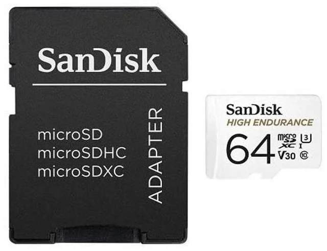Alt view image 5 of 5 - SanDisk 64GB High Endurance MicroSD Card Works with Wyze Outdoor Cameras