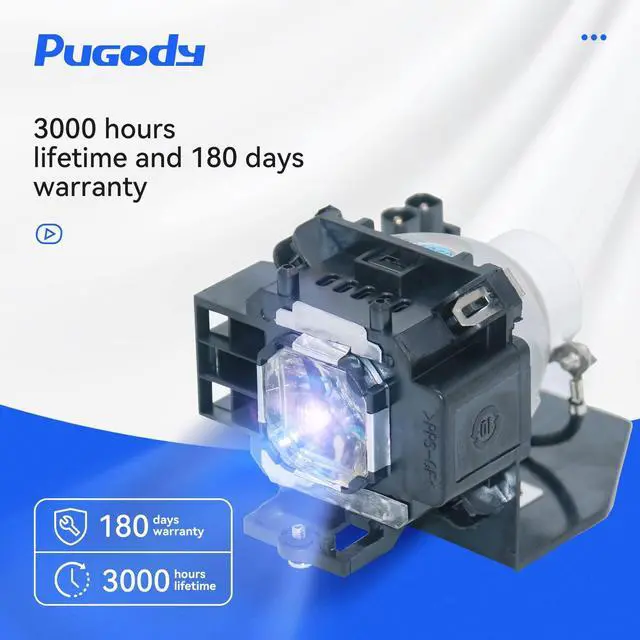Alt view image 2 of 5 - Pugody NP14LP 60002852/LV-LP32 4330B001 Replacement Projector Lamp Bulb for NEC NP305 NP305G NP310 NP405 NP405G NP410 NP410G NP410+ NP510 NP510G NP510EDU Cannon LV-7280 7285 7380 with Housing