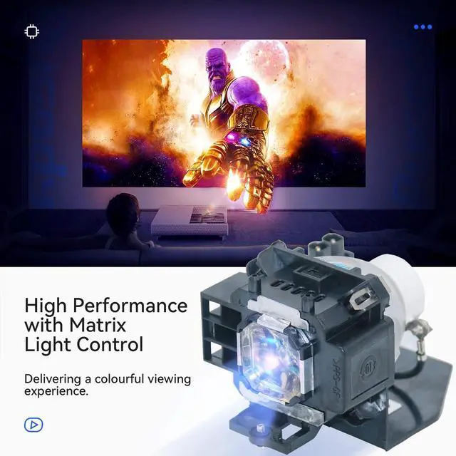 Alt view image 4 of 5 - Pugody NP14LP 60002852/LV-LP32 4330B001 Replacement Projector Lamp Bulb for NEC NP305 NP305G NP310 NP405 NP405G NP410 NP410G NP410+ NP510 NP510G NP510EDU Cannon LV-7280 7285 7380 with Housing