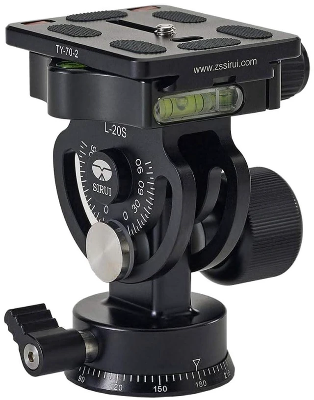 Alt view image 3 of 5 - SIRUI L-Series Aluminium Tilt Head for Monopods Including TY-Series Quick Release Plate (L-20S)