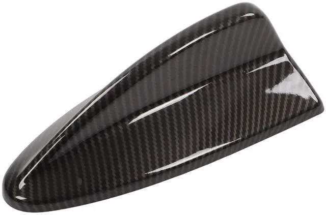 Main image of KIMISS 192mm/7.56in Carbon Fiber Style Shark Fin Antenna Cover Trim Radio Aerial Base Roof Antenna Cover for 3 Series E90 20052011