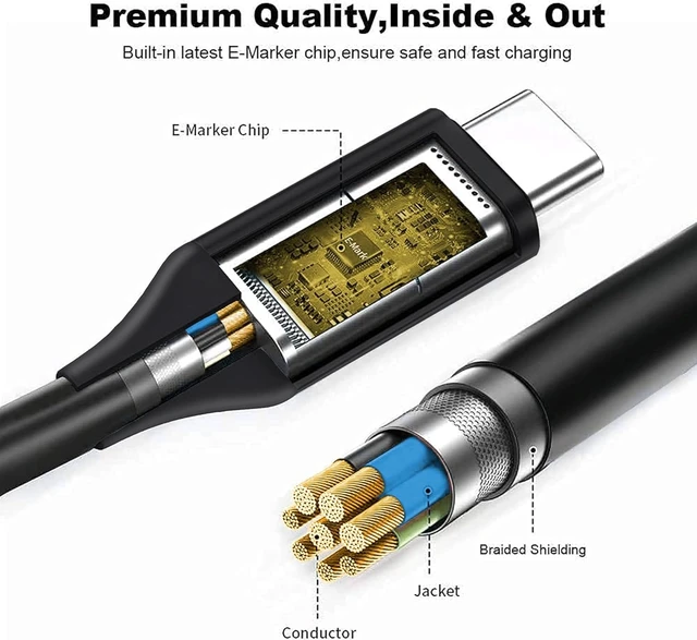 Alt view image 2 of 5 - BULL-TECH 90W USB C Charger Compatible with dell Laptop