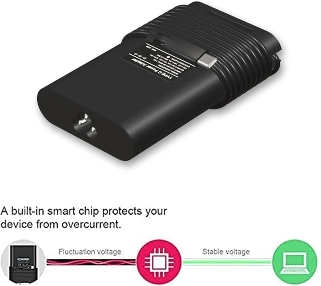 Alt view image 4 of 5 - BULL-TECH 90W USB C Charger Compatible with dell Laptop