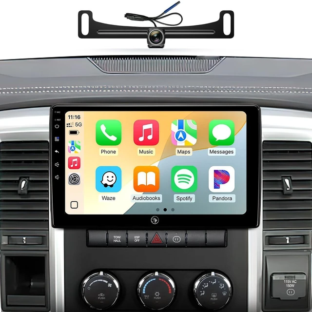 Main image of Car Radio Stereo for Dodge Ram 1500/2500/3500 06-12, CarPlay & Android Auto