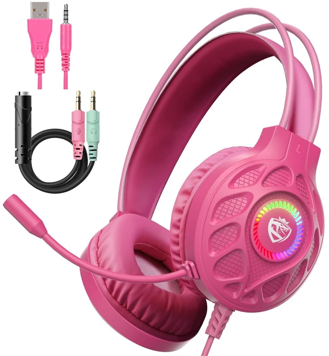 Main image of Swokely Stereo Wired Gaming Headset with Noise Canceling Mic