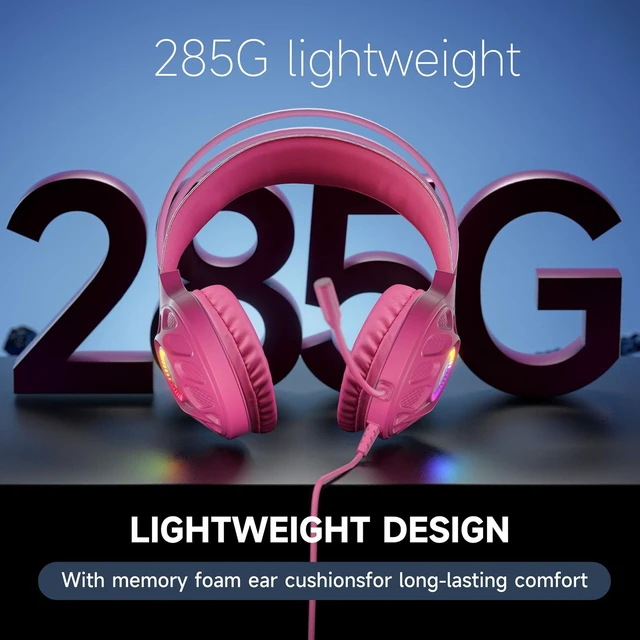 Alt view image 4 of 5 - Swokely Stereo Wired Gaming Headset with Noise Canceling Mic