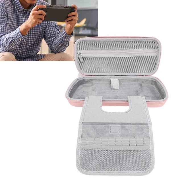 Alt view image 5 of 5 - Gaming Console Case, Shockproof PU Shell, Foldable Stand