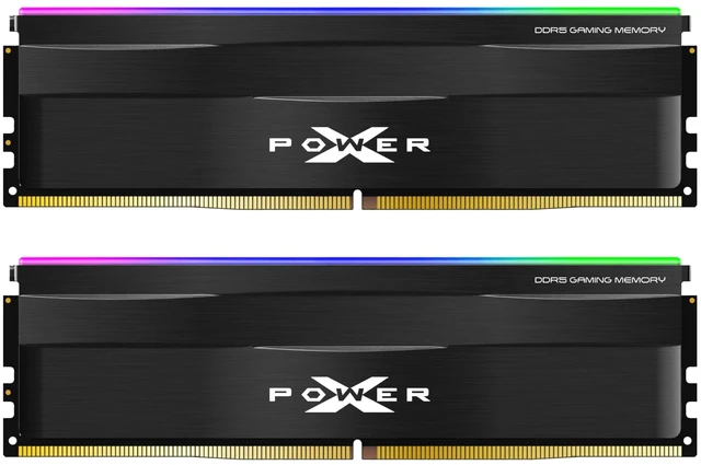 Main image of Silicon Power DDR5 32GB (2x16GB) Zenith RGB 6000MT/s (PC5-48000) 288-pin CL30 1.35V UDIMM Desktop Memory Module RAM SU032GXLWU60AFDFAB Black