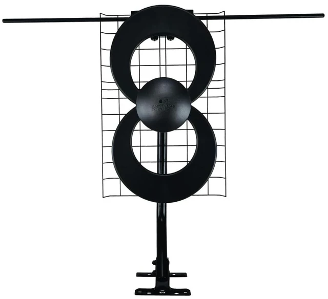 Main image of Antennas Direct ClearStream 2V Indoor Outdoor TV Antenna UHF VHF Multi-Directional, 60+ Mile Range, 4K 8K UHD, NEXTGEN TV w/Reflector, 20-inch Mast