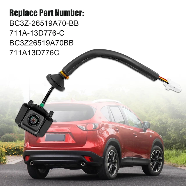 Alt view image 4 of 5 - BABERGOU Rear Backup Park Assist Camera Compatible with Mazda CX-5 CX5 2013 2014 2015 2016 Replace KD3367RC0 K015-67-RC0A K015-67-RC0 KD33-67-RC0 KD33-67-RC0A KD33-67-RC0B KD33-67-RC0C K01567RC0A