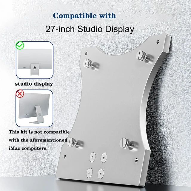 Alt view image 3 of 5 - Monitor Arm Mounting Kit Vesa Adapter for Apple 27-Inch Studio Display Supports Vesa 7575 mm and 100100 mm Durable and Long-Lasting