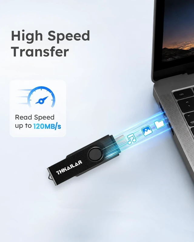 Alt view image 4 of 5 - Thkailar USB 3.1 C Flash Drive 256GB for Smart Phone Mac Pro PC