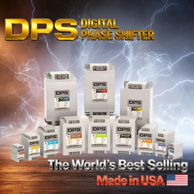 Alt view image 2 of 5 - American DPS Digital Phase Converter 3HP, Single to 3 Phase, 9A 200-240V