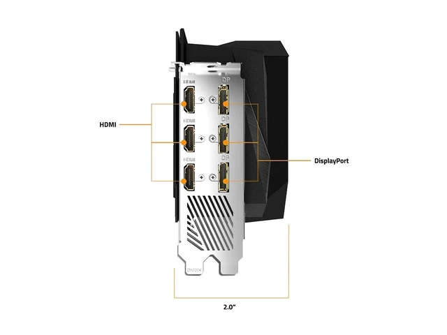Alt view image 5 of 5 - GIGABYTE AORUS GeForce RTX 3070 Master 8G Graphics Card, 3X WINDFORCE Fans, 8GB 256-bit GDDR6, GV-N3070AORUS M-8GD Video Card