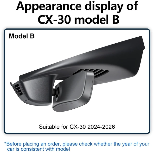 Alt view image 2 of 5 - mangoal STARVIS 2 Front 4K HDR Dash Cam IMX678, Custom Fit for Mazda CX-30 2024 2025 2026(Model B), 5GHz WiFi, GPS, 64GB Card