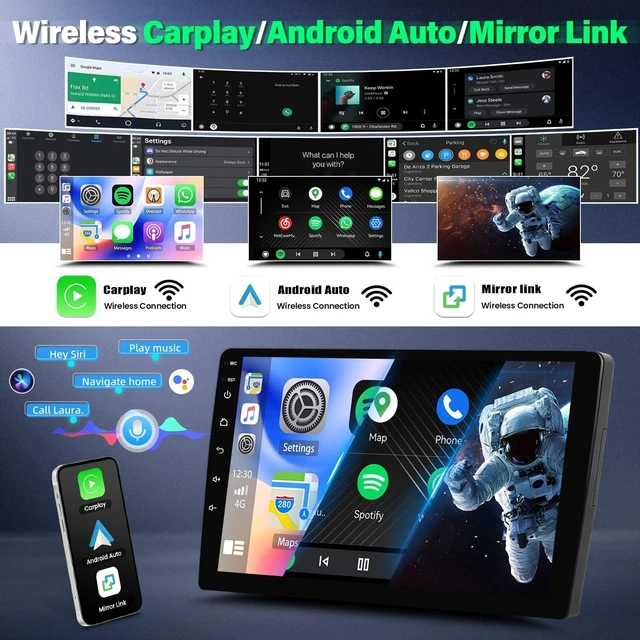 Alt view image 3 of 5 - Android 14 10" Car Radio Stereo for Ford Transit 2010 2011 2014 with Wireless CarPlay/Android Auto GPS Navigation BT 5.1 WiFi FM/RDS Split Screen AHD Backup Camera 2+64G
