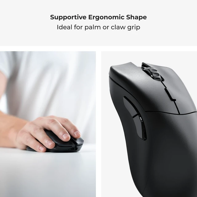 Alt view image 2 of 5 - GLORIOUS Gaming Model D 2 PRO Wireless Gaming Mouse - 2.4GHz Wireless 1ms delay, 100M clicks, 60g Ultralight, Long Battery Life, 26K DPI BAMF 2.0 Sensor, Ergonomic, 6 Buttons, PTFE Feet