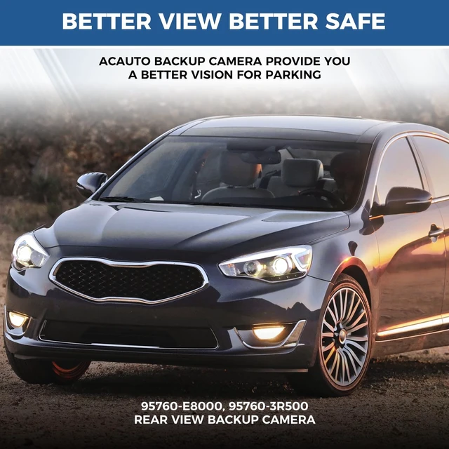 Alt view image 4 of 5 - Rearview Backup Camera OE: 95760-E8000 Fit for 2014-2016 Kia Cadenza