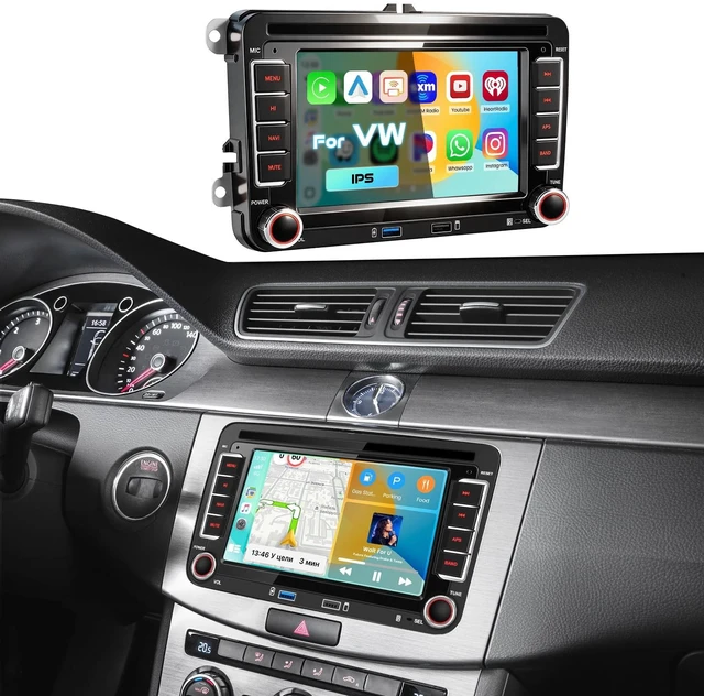 Main image of 7" Double Din Car Stereo for VW Golf Passat Jetta Seat Tiguan EOS Touran