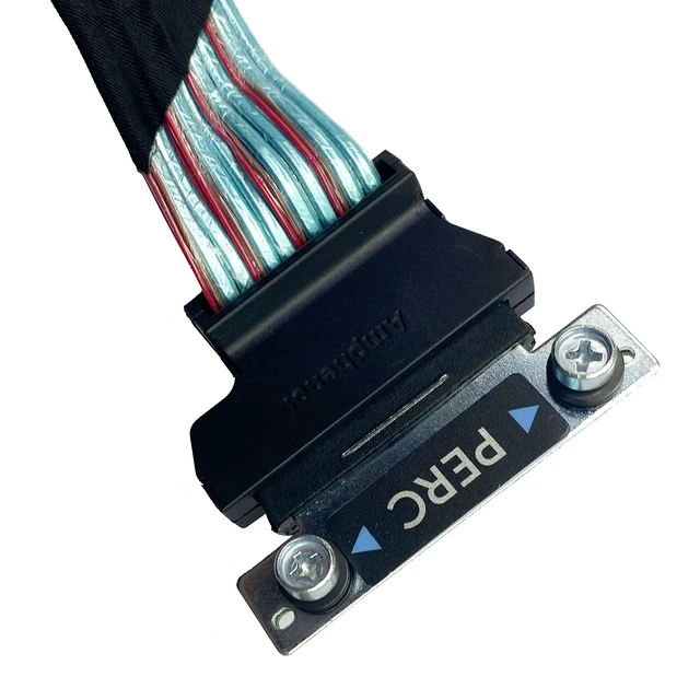 Alt view image 2 of 5 - BestParts New RAID Cable Compatible with Dell PowerEdge R640 R740 Server, Connecting 8 Bay Babkplane to H740 H730 Controller Dual Cable Length 40/60cm CVPR7