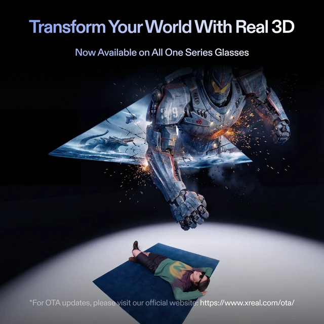Alt view image 2 of 5 - XREAL One Pro AR Glasses with X1 Chip, 171" 120Hz FHD Display, Native 3 DoF