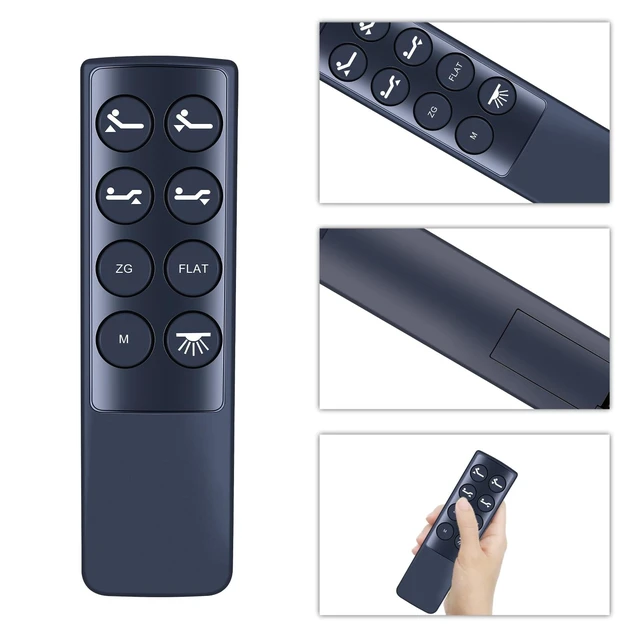 Alt view image 2 of 5 - SJUIF Replacement Remote for UniPon Twin XL & King Size Adjustable Bed