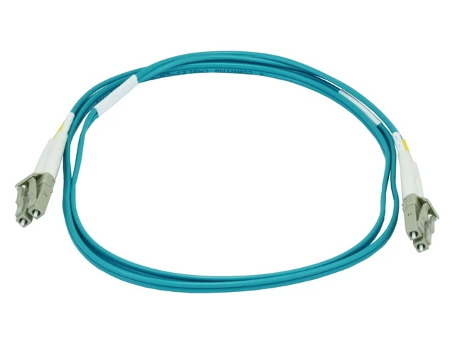 Alt view image 2 of 2 - Monoprice 10Gb Fiber Optic Cable, LC/LC, Multi Mode, Duplex - 50 Meter (50/125 Type) - Aqua