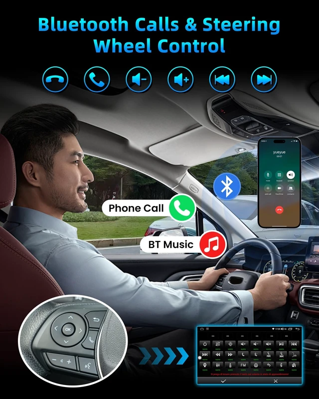 Alt view image 3 of 5 - 4 + 64GB ROM Android 15 Car Radio for Dodge Ram 1500 2500 3500 2002-2005