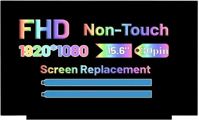 Main image of 15.6" Non-Touch Screen Replacement for Lenovo Ideapad 1 15ADA7 15ALC7 15AMN7 15IAU7 15IGL7 15IJL7 15IRU7 82R1 82R4 82VG 82QD 82VY 82V7 82LX 83B4 Laptop Computer FullHD 1080P 30 Pins LCD Display P